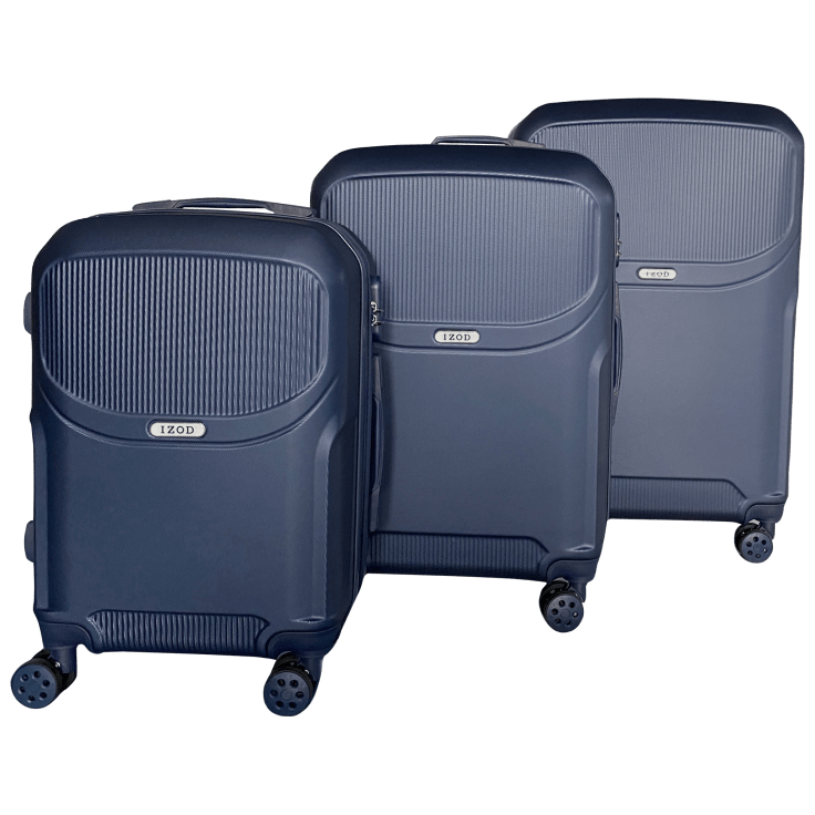MorningSave: IZOD Regina 3-Piece Expandable ABS Luggage Set