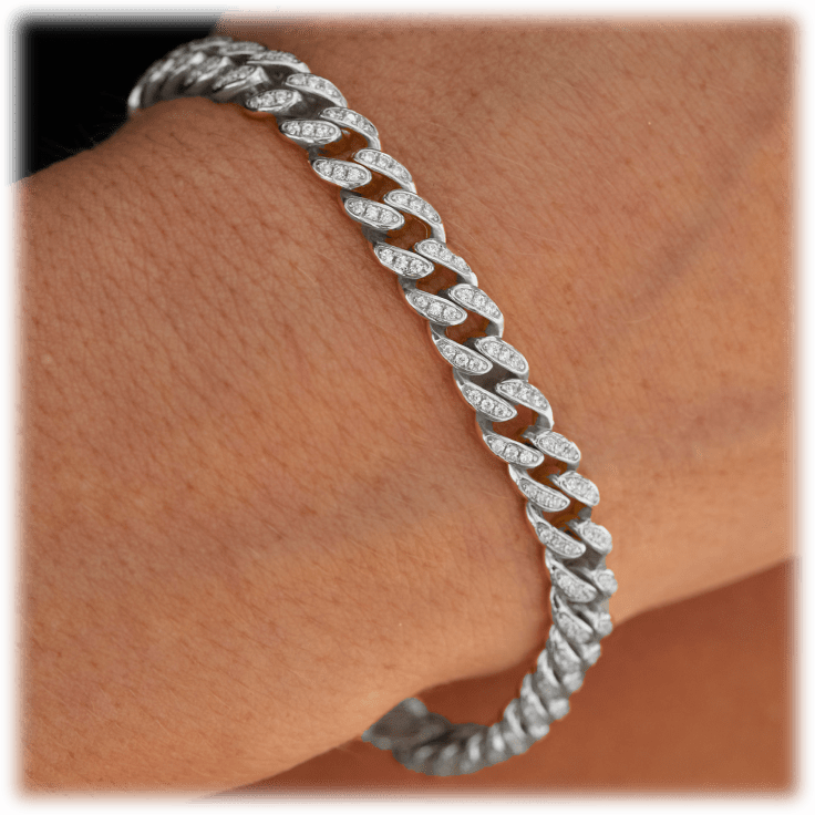 MorningSave Savvy Cie Sterling Silver Cuban Link Bracelet