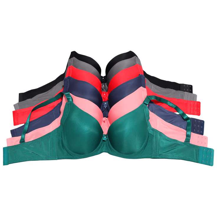 Angelina Wired, Padded Extended Size Bras with Butterfly Back