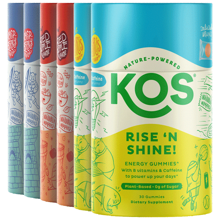SideDeal: 6-Pack: KOS Energy, Immunity & Gut Health Gummies