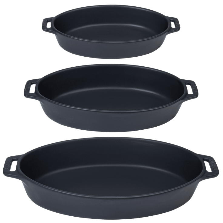 Staub 2-Piece Oval Baking Dish Set - Matte Black
