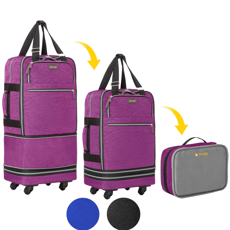 MorningSave Biaggi Zipsak Boost Expandable Carry On 22