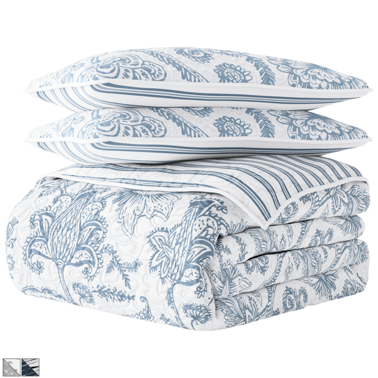 Morningsave Cloth And Gable Reversible Quilted Coverlet Set 