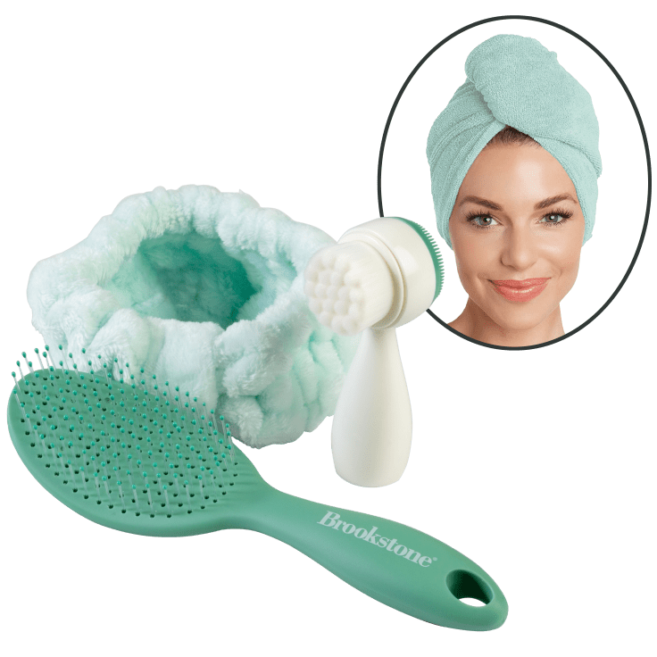 Brookstone Beauty 4-Piece Hair and Face Accessory Set