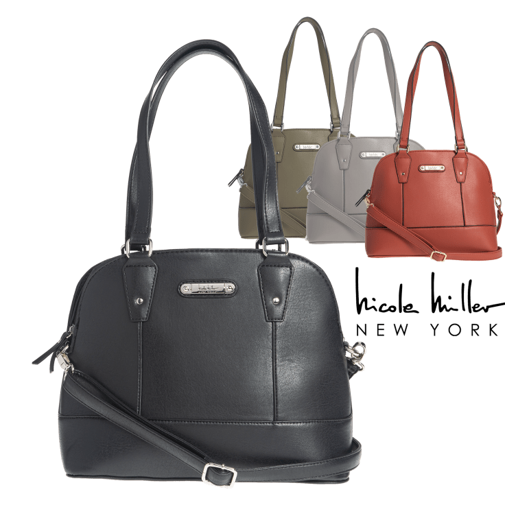MorningSave Zahra Satchel Handbag by Nicole Miller New York