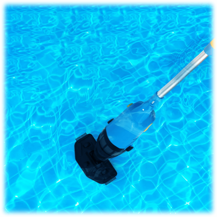 SideDeal Qomotop Handheld Pool Vacuum 6000mAh with 69" Extendable Pole
