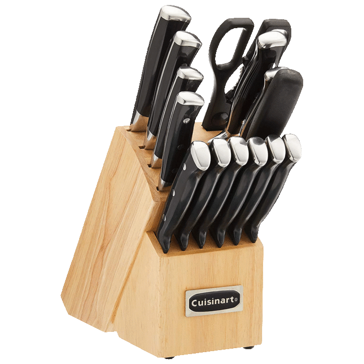 Cuisinart 15-Piece German Stainless Steel Hollow Handle Knife Block Set