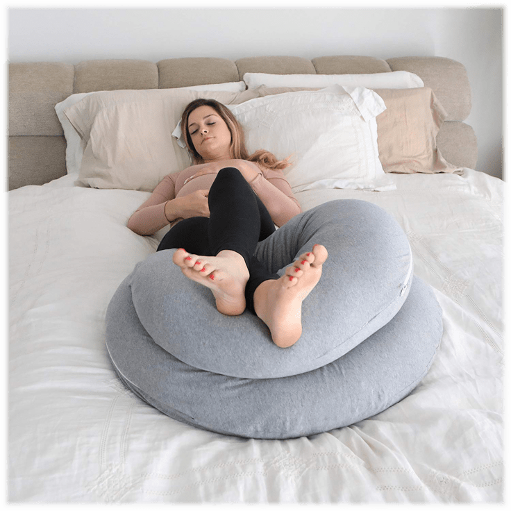 Morningsave C Shaped Full Body And Pregnancy Pillow W Jersey Cover By