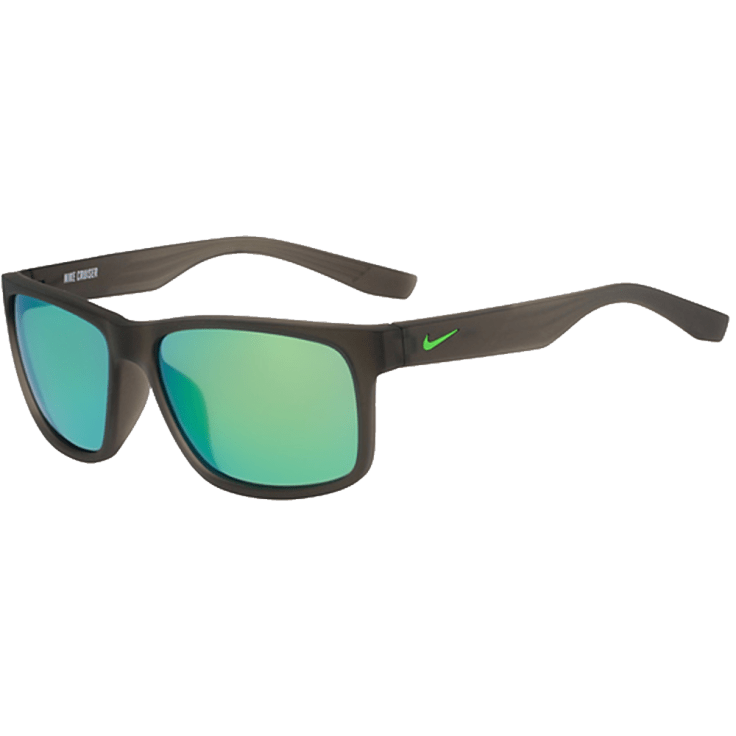 MorningSave Nike Cruiser R Sport Sunglasses with Green Mirror Lens