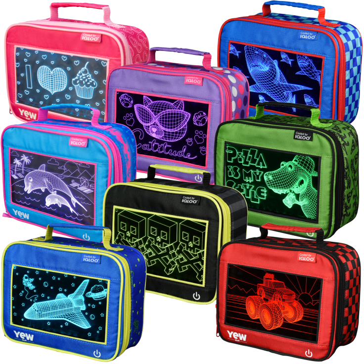 MorningSave: Pop Lights Color Changing Insulated Lunch Boxes by Igloo