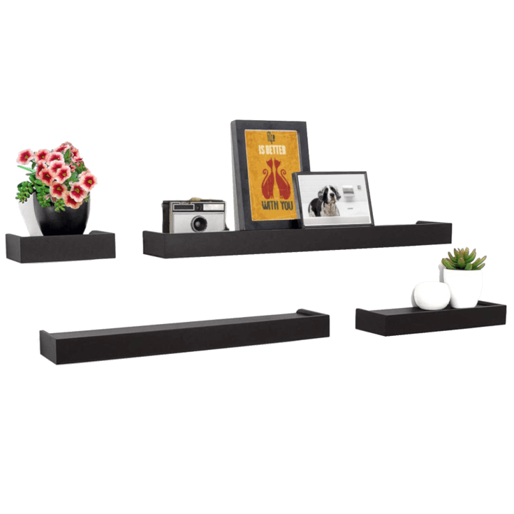 MorningSave Kiera Grace Vertigo 4Piece Floating Wall Shelf Set