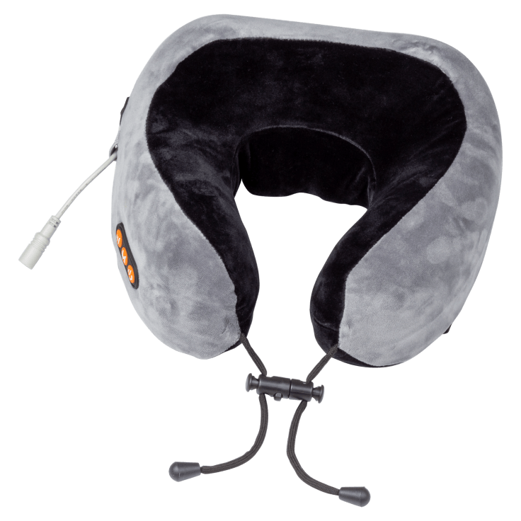 Black & Gray Cordless Neck Massage Pillow