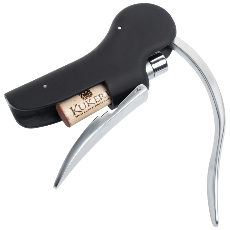 Brookstone Compact Wine Opener - Lever Pull Corkscrew For Easy Wine Bottle Opening