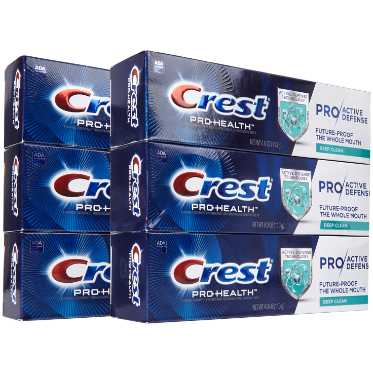 Sidedeal 6 Pack Crest Pro Health Proactive Defense Deep Clean Toothpaste
