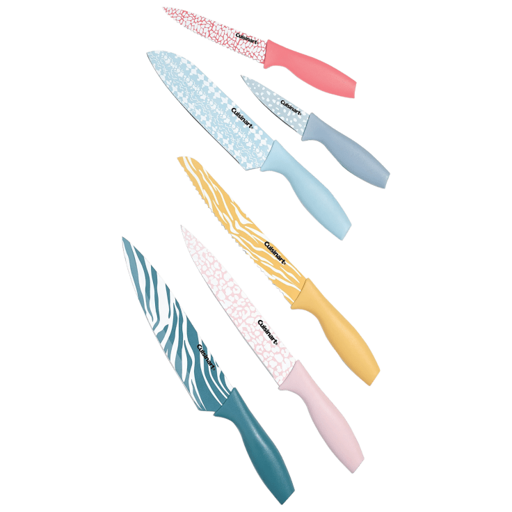 This color-coded Cuisinart knife set is less than $20
