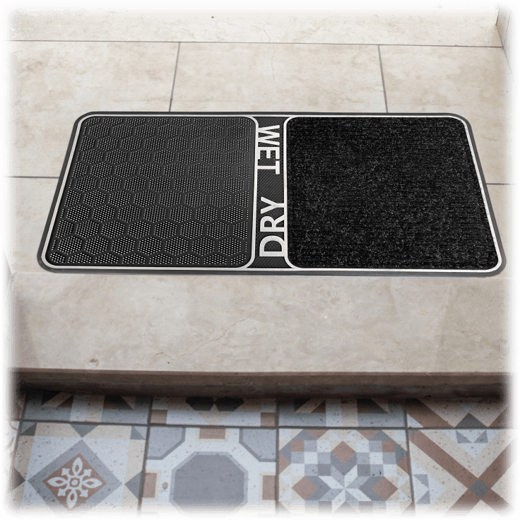 MorningSave J&V Textiles 18" x 32" Wet/Dry Shoe Cleaning Door Mat