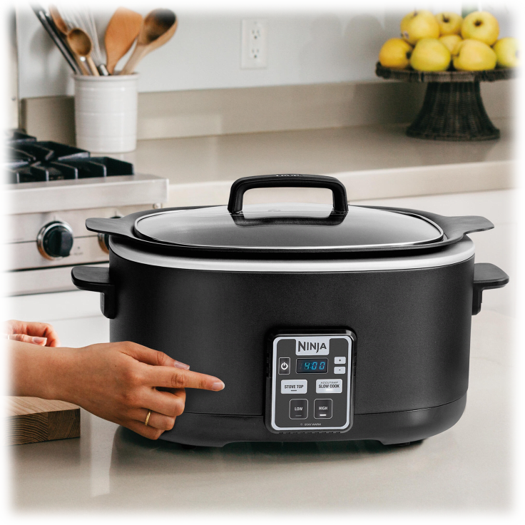 MorningSave Ninja 2in1 6 Quart Digital Slow Cooker Cooking System