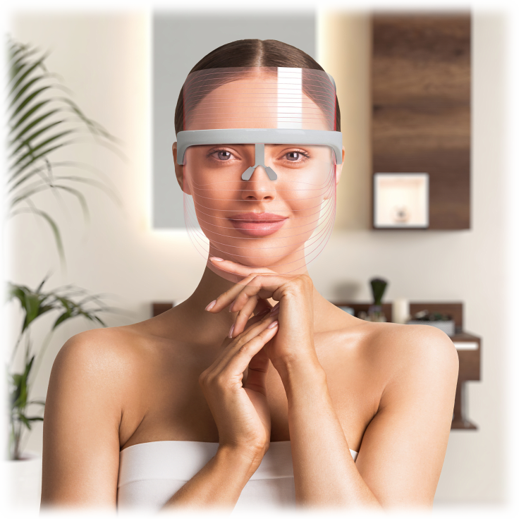 MorningSave Trakk 3 Color LED Light Therapy Face Mask