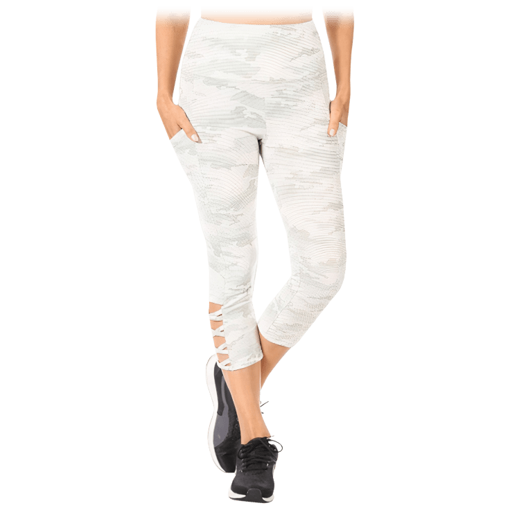 SideDeal 3Pack Nextex Apparel Women's Tummy Control Capri Leggings