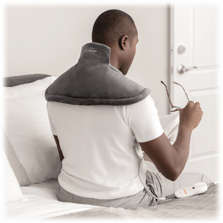 MorningSave Sunbeam Neck & Shoulder Wrap and King Heating Pad Bundle