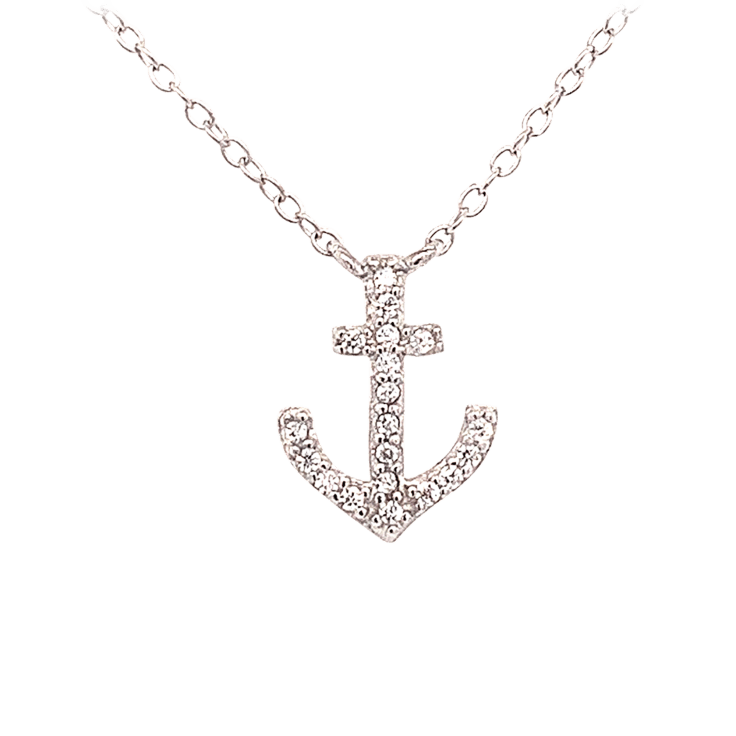 Swarovski anchor necklace new arrivals