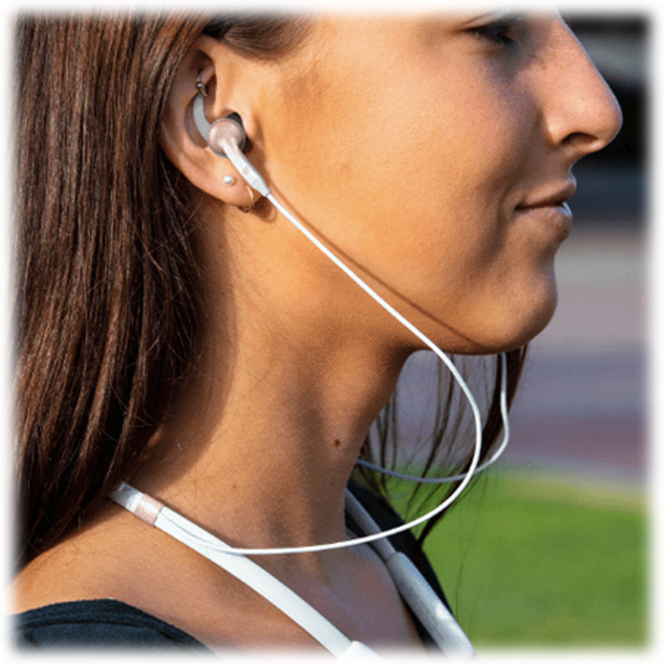 SideDeal iFrogz Flex Force 2 Wireless Neckband Earbuds in Rose