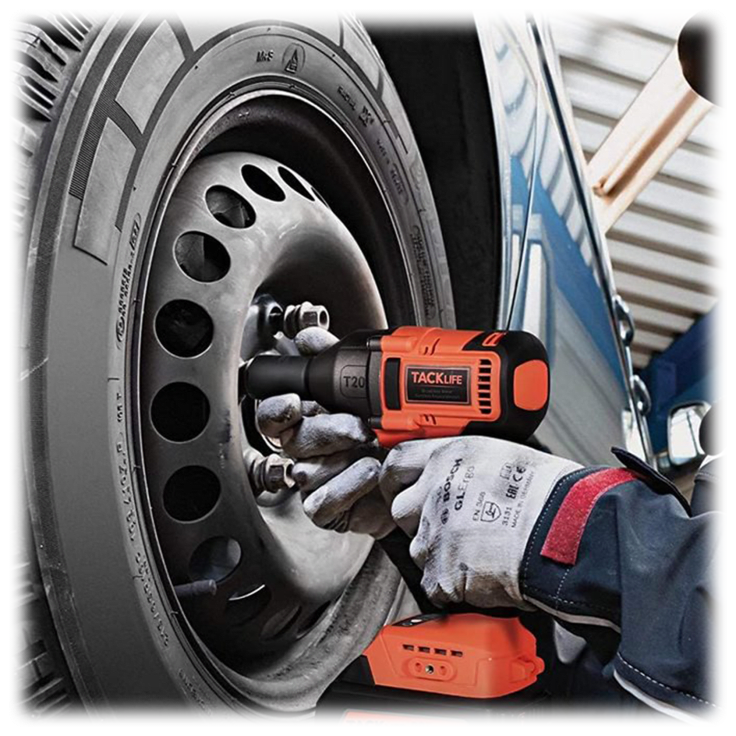 SideDeal Tacklife T20 20V Brushless High Torque Impact Wrench Kit