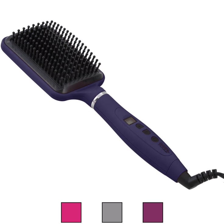 MorningSave Calista Tools Perfecter Pro Grip Heated Paddle Brush