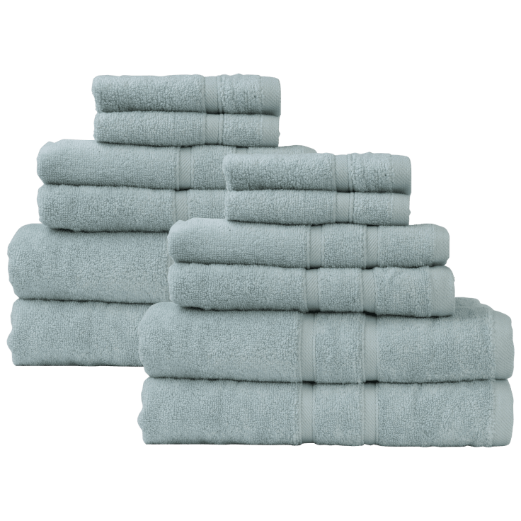 HEIDI & OAK 6-PIECE 100% RINGSPUN COTTON TOWEL SET