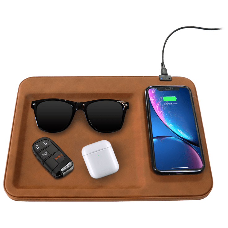 ZTech Table Top Organizer Tray with Wireless Charging Pad