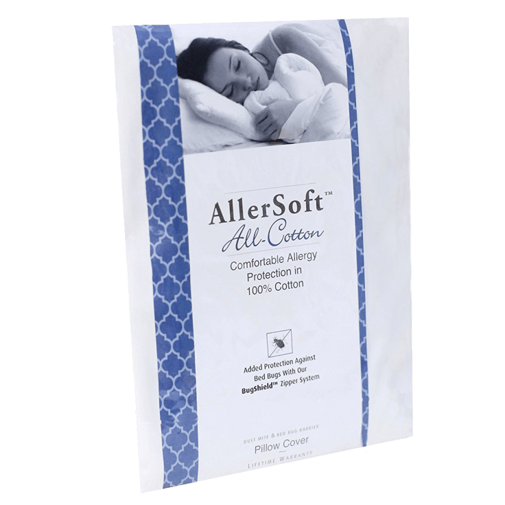 MorningSave 4Pack Allersoft 100 Cotton Allergy & Bed Bug Pillow