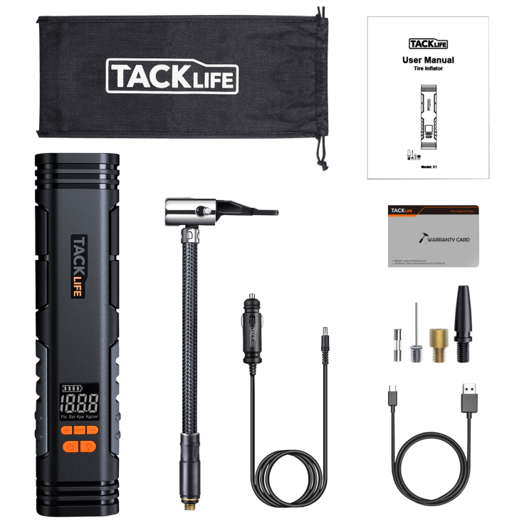 MorningSave Tacklife Rechargeable Cordless Portable Air Pump with