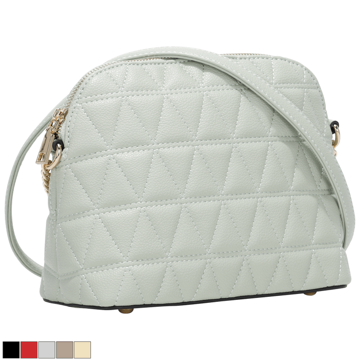 LA TERRE Small Crossbody Bag, Dome Shoulder Bag with Zipper Pocket  Adjustable Strap