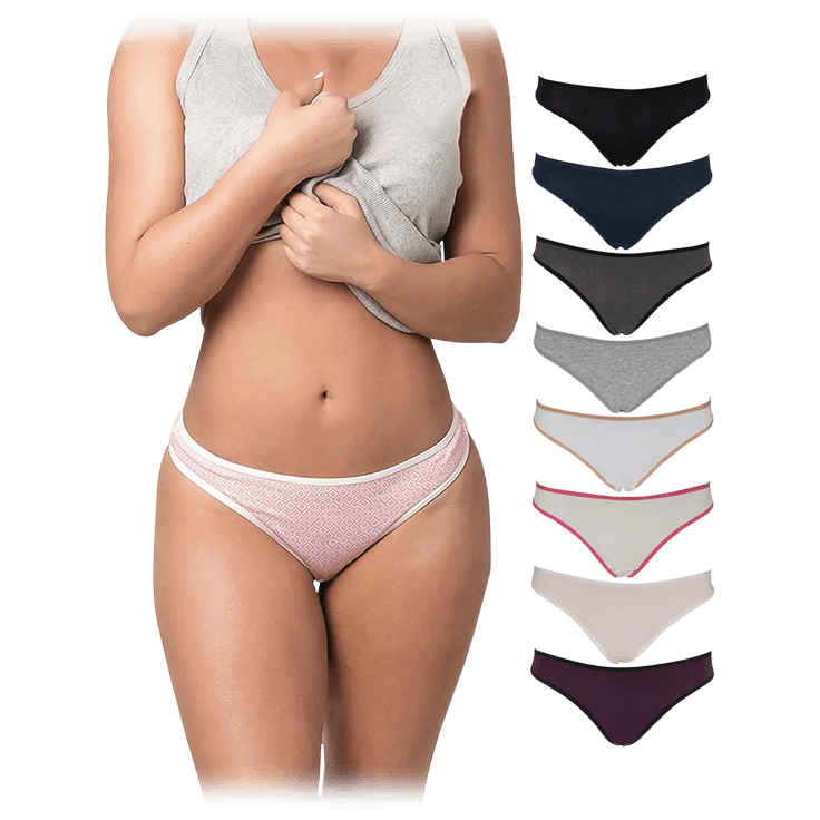 5 Pack Adrienne Vittadini Women's Brief Panties Underwear Panties