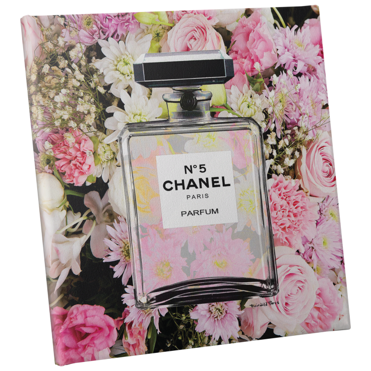 MorningSave: Fairchild Paris Chanel Bottle Pink Floral Canvas - 30