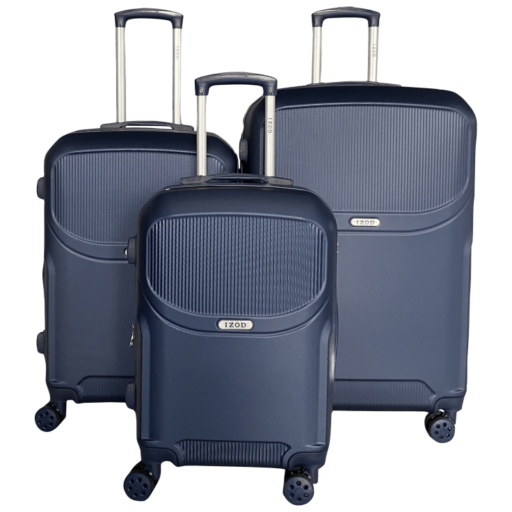 MorningSave: IZOD Regina 3-Piece Expandable ABS Luggage Set