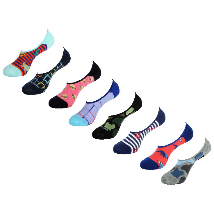 SideDeal: 8-Pack: Unsimply Stitched Men's Multi-Color No-Show Socks
