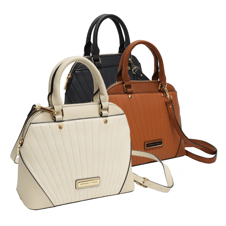 adrienne vittadini dome satchel