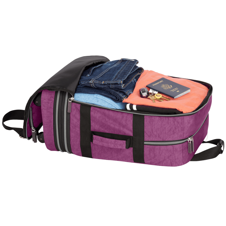 MorningSave Biaggi Zipsak Boost! Expandable Carry On 22" Expands to 28"