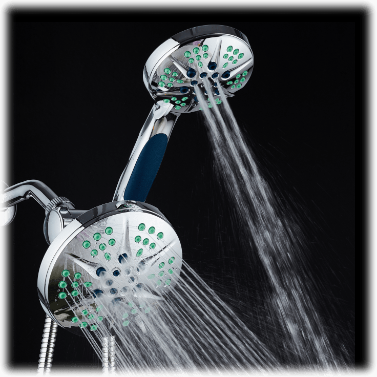 MorningSave NOTILUS Antimicrobial Shower Head With Wand