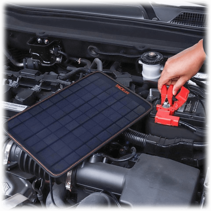 MorningSave Tacklife Solar Panel, Portable Solar Charger 10 Watt Power Battery Charging