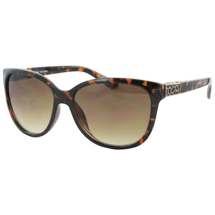 MorningSave Kay Unger Tortoise Modified Wayfarer Frames With
