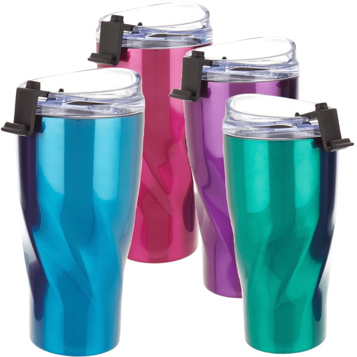 Primula Triple Layer 20 oz Hot or Cold Thermal Drink Tumbler  (Pastel Blue): Tumblers & Water Glasses