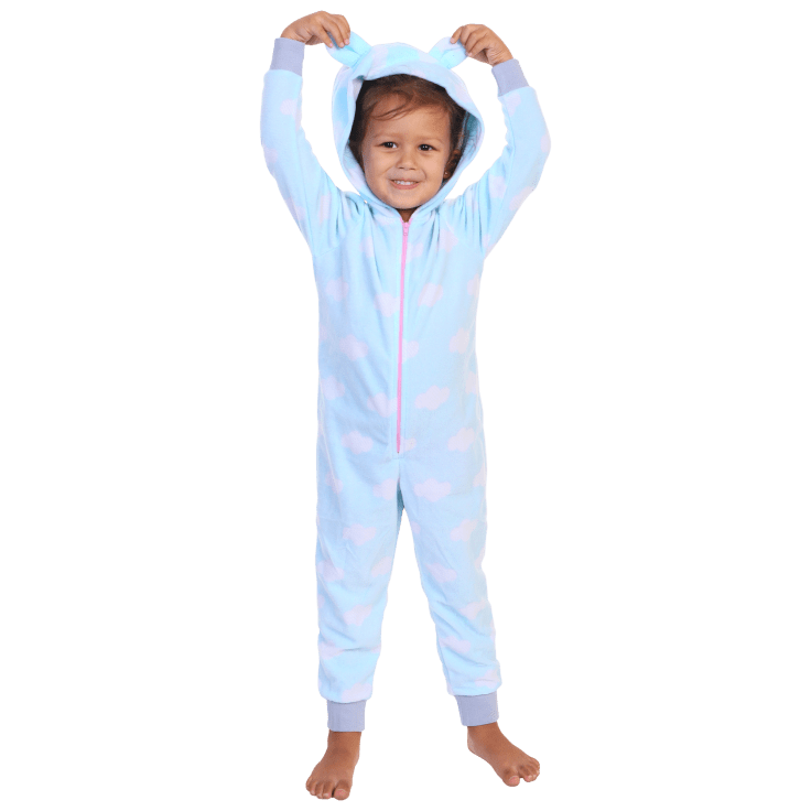 MorningSave Angelina Kids' Fleece Novelty OnePiece Hooded Pajamas