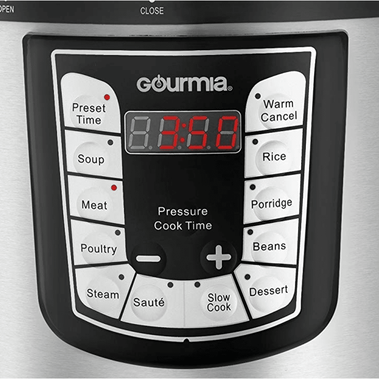 MorningSave Gourmia 6Quart Pressure Cooker with 10 Preset Cook Modes