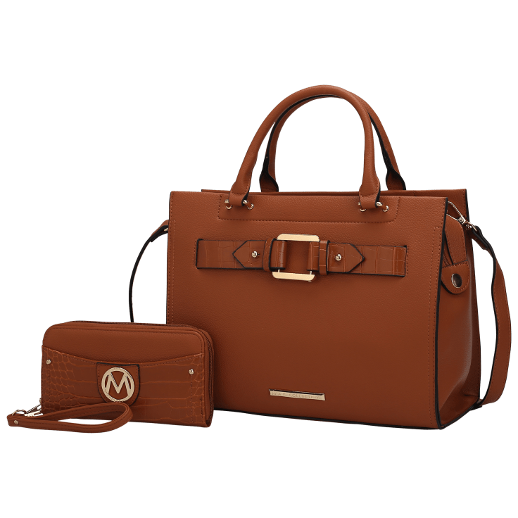 MorningSave MKF Collection Virginia Vegan Leather Tote Bag With Wallet