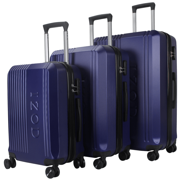 MorningSave: IZOD Zane 3-Piece Expandable ABS Luggage Set