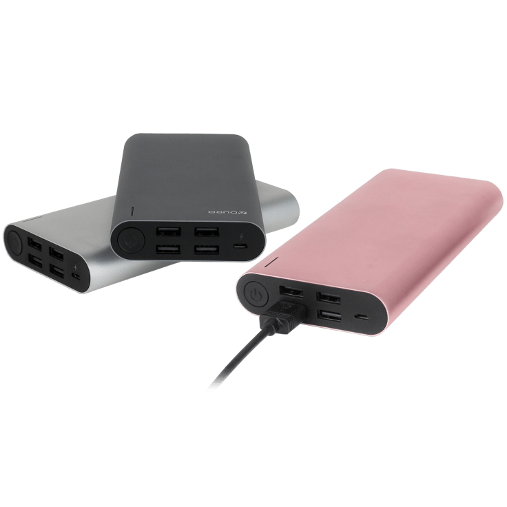 PowerUp Qi Wireless Charging 10,000mAh Dual USB Backup Battery – Aduro  Products