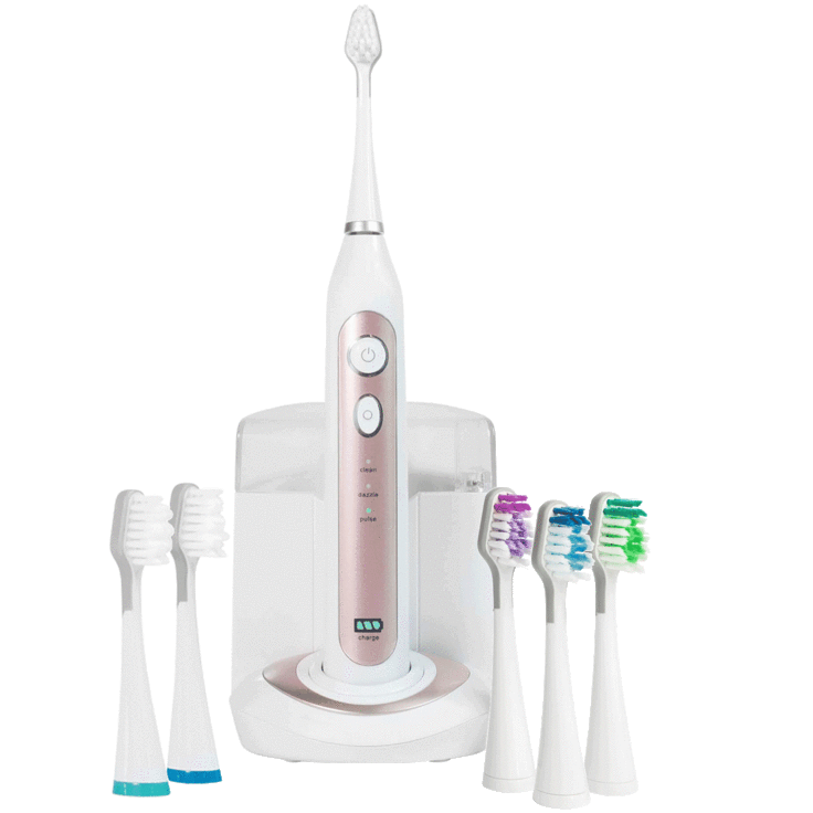 Smile Bright Elite Sonic Toothbrush with UV Sanitizing and 6 Brush Heads