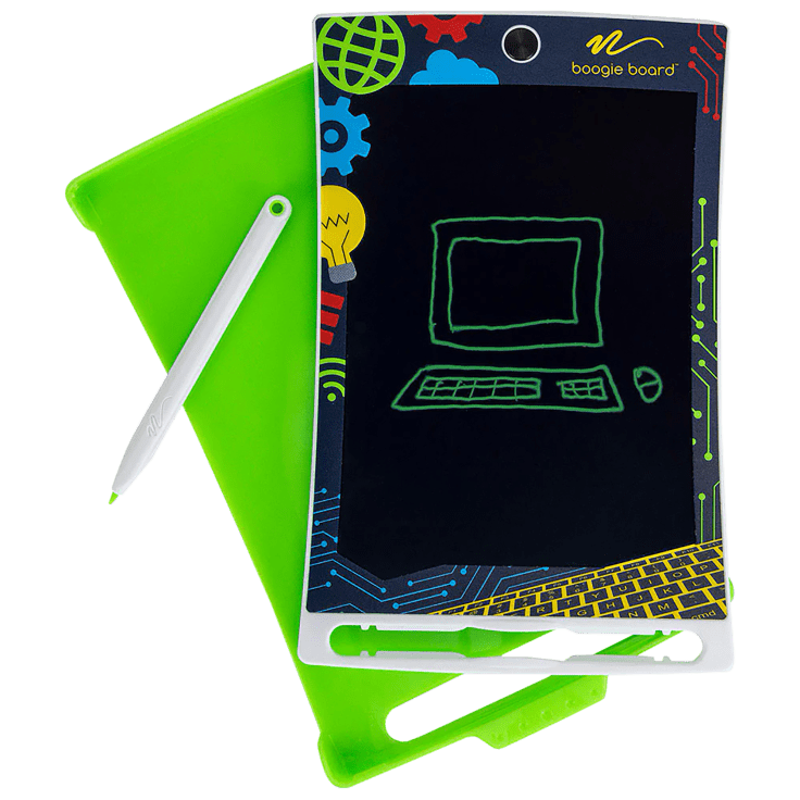 Neon Glow Drawing Easel w/ Colour Markers, Built-In Kickstand/Wall